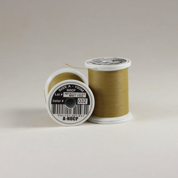 Fuji Ultra Poly NOCP rod wrapping thread in Tactical Tan #032 (Size A 100m spool)