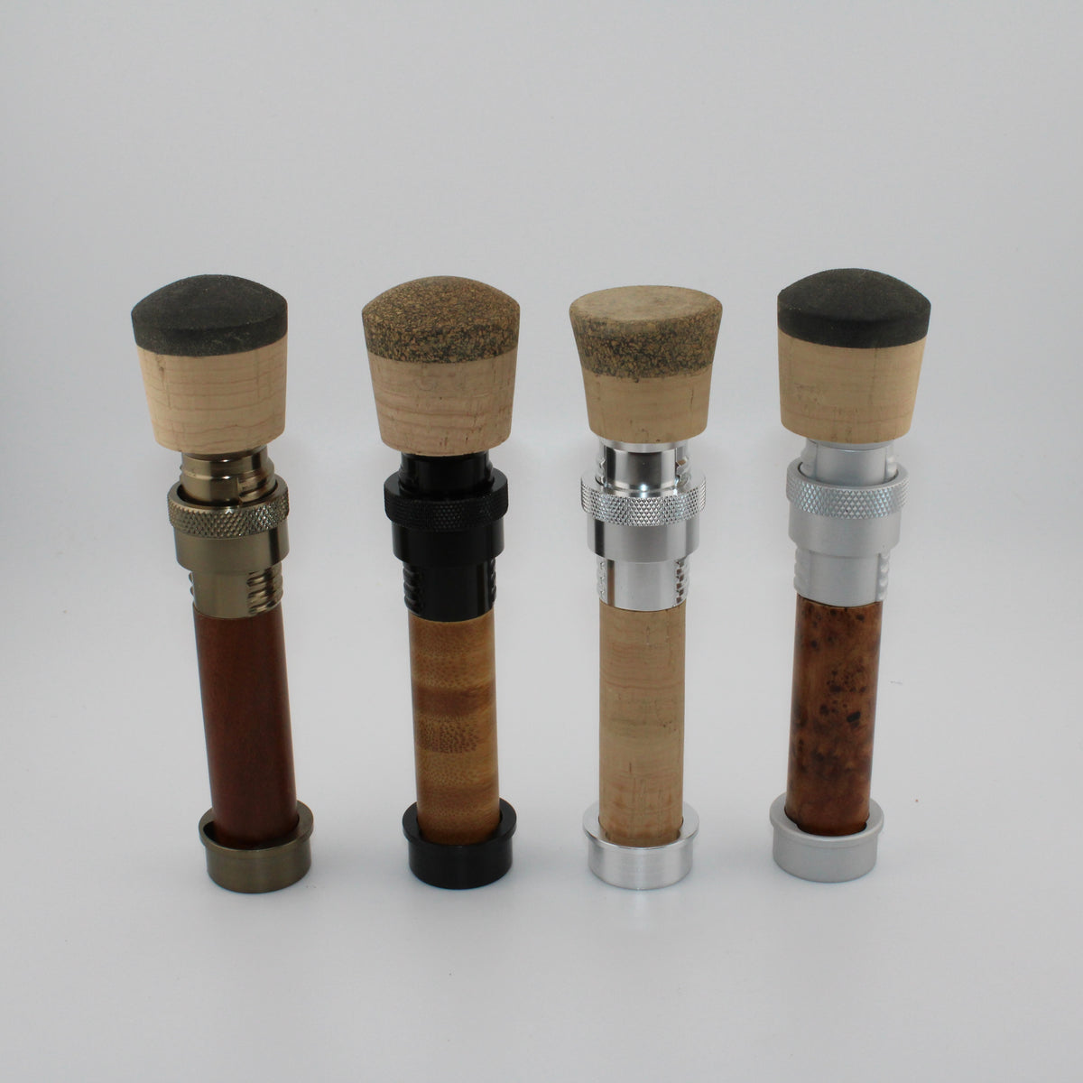 cork body fly reel seat Payne-style up-locking reel seat with fighting butt (assorted inserts)