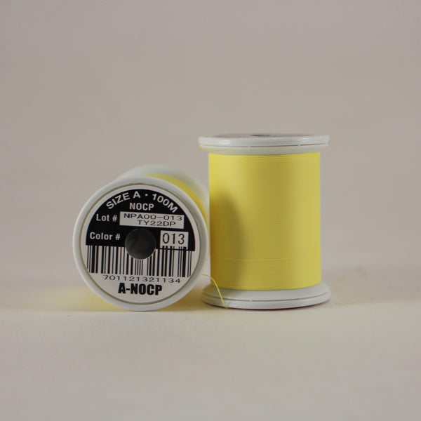 Fuji Ultra Poly NOCP rod wrapping thread in Yellow #013 (Size A 100m spool)