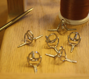 Chrome low profile wire stripping guides - Proof Fly Fishing