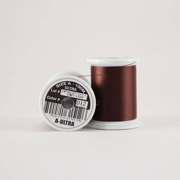 Fuji Ultra Poly rod wrapping thread in Dark Brown #012 (Size A 100m spool)