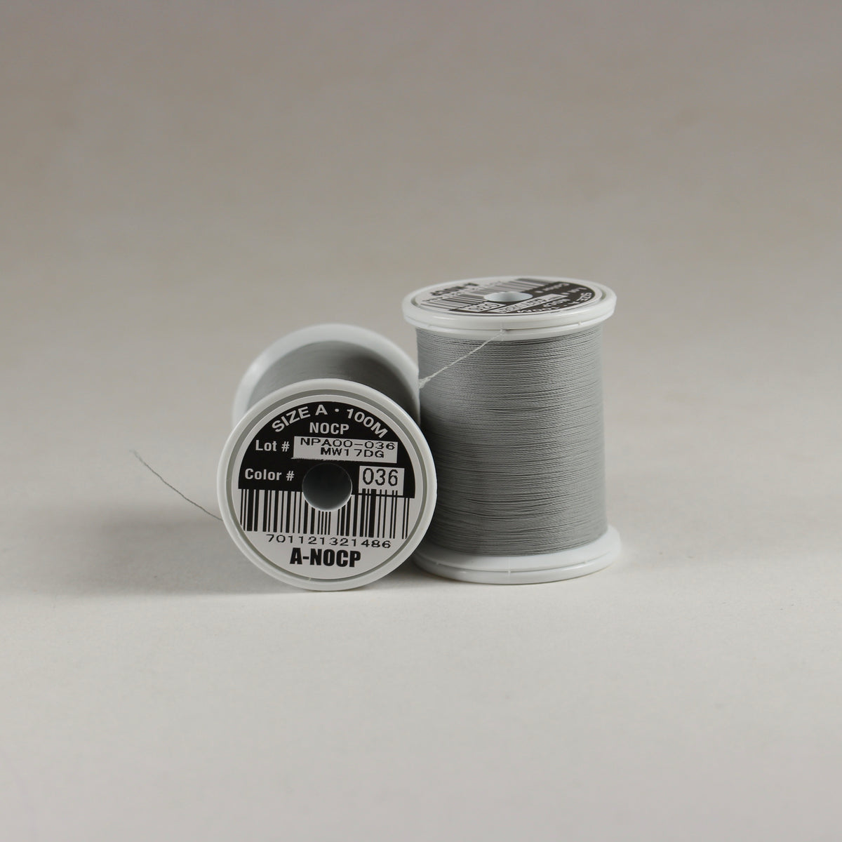 Fuji Ultra Poly NOCP rod wrapping thread in Concrete #036 (Size A 100m ...