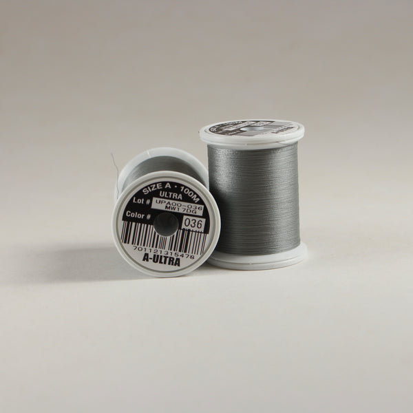 Fuji Ultra Poly rod wrapping thread in Concrete #036 (Size A 100m spool)