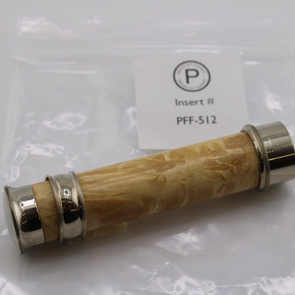 Nickel Silver up-locking mushroom cap reel seat (BWRS). PFF-512