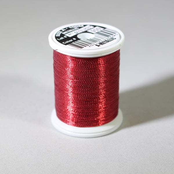 Fuji Red metallic thread (Size A 100m spool)