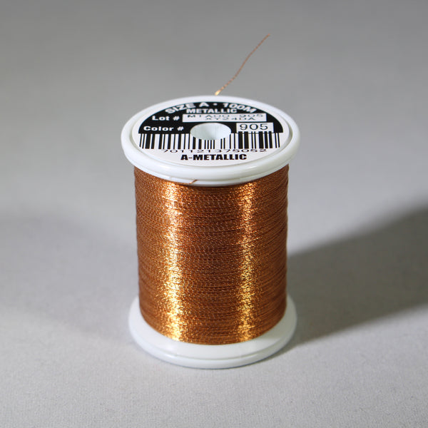 Fuji Copper 905 metallic thread (Size A 100m spool)