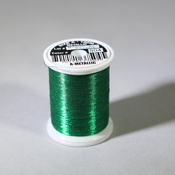 Fuji Green 904 metallic thread (Size A 100m spool)