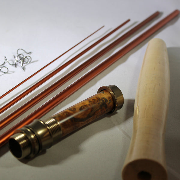 9' 6" 3wt four piece (copper) rod kit