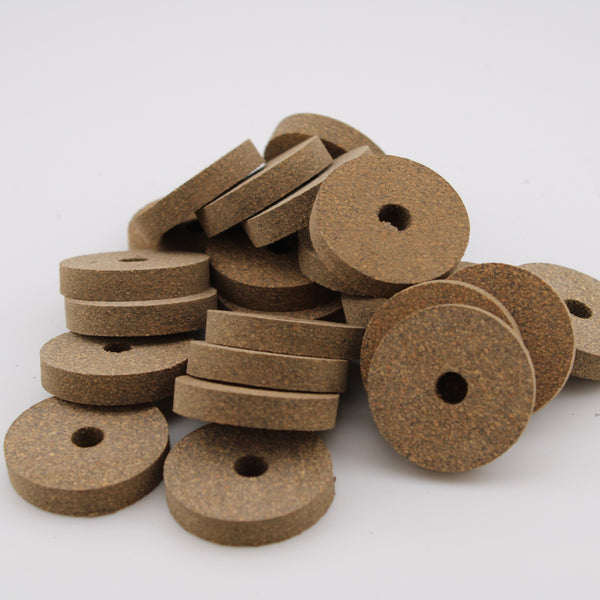 Fine grain black cork rubber  1/4" by  CORKRINGS UNIPESSOAL