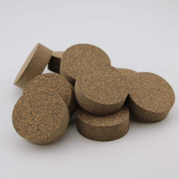 Fine grain black cork rubber  1.5" no bore  by  CORKRINGS UNIPESSOAL