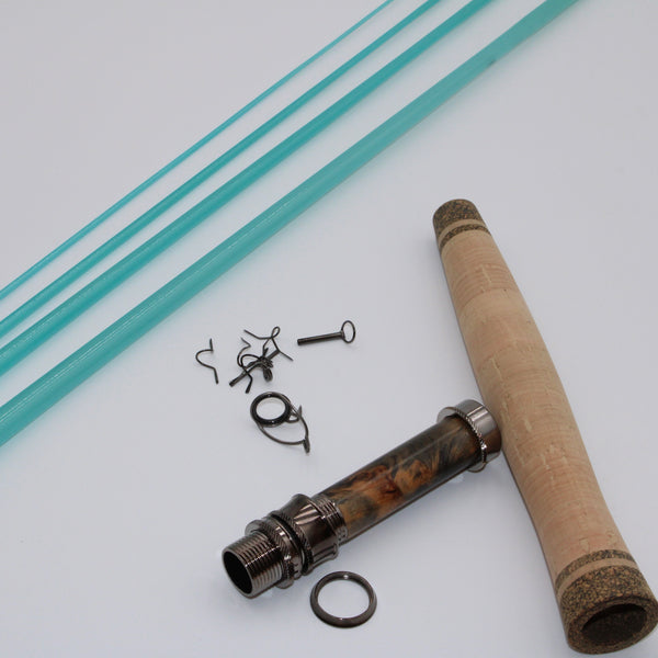 Lantern 7' 3/4wt.  (tangerine, Clear, Brook blue) rod kit