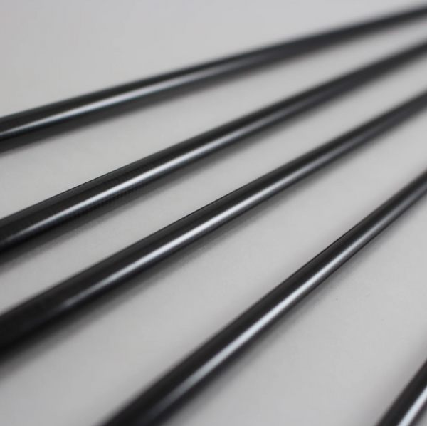 9' four piece carbon fiber fly rod blank (graphite color blank)