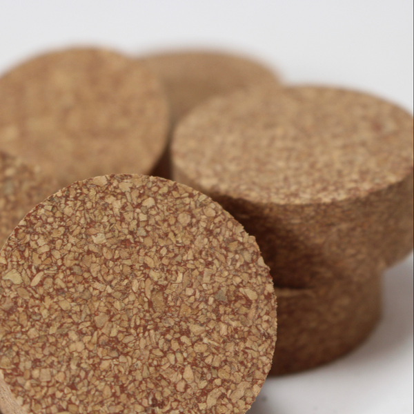 Fine grain Red cork rubber  1.5" no bore  by  CORKRINGS UNIPESSOAL