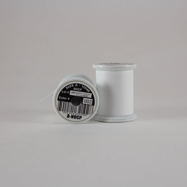 Fuji Ultra Poly NOCP rod wrapping thread in White #002 (Size A 100m spool)