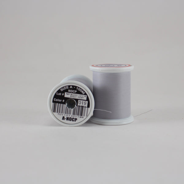 Fuji Ultra Poly NOCP rod wrapping thread in Light Grey #019 (Size A 100m spool)