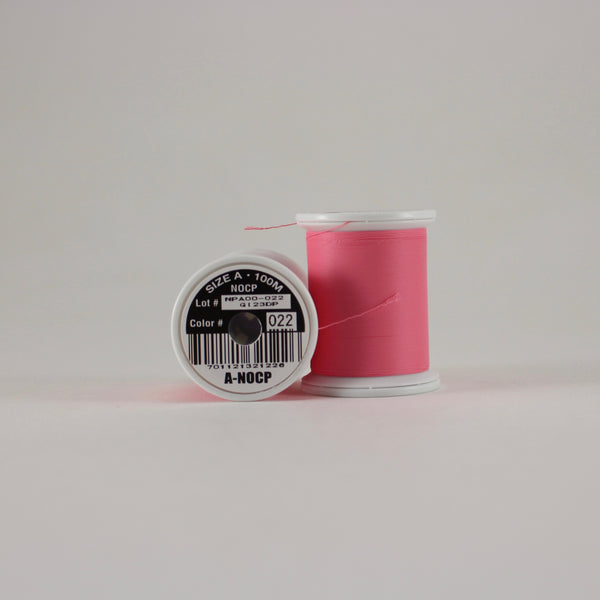 Fuji Ultra Poly NOCP rod wrapping thread in Hot Pink #022 (Size A 100m spool)