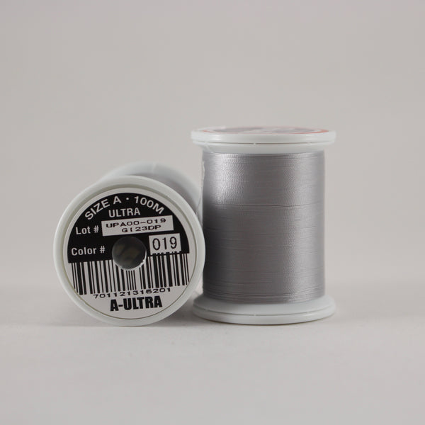 Fuji Ultra Poly rod wrapping thread in Light Grey #019 (Size A 100m spool)