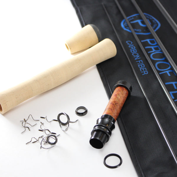10' 7wt.  carbon fiber fly rod blank single hand kit