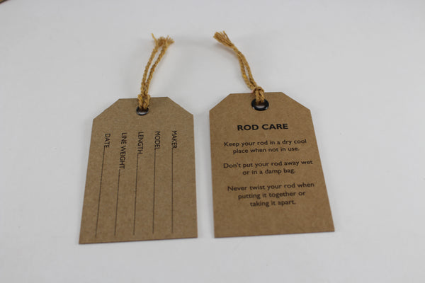 Fly rod hanger tags (set of 2)