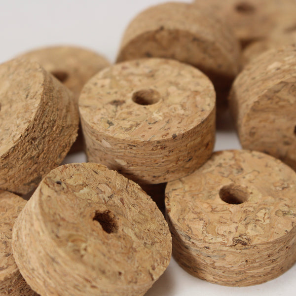 Natural Cork Burl  1 1/4" x 1/2" burl rings