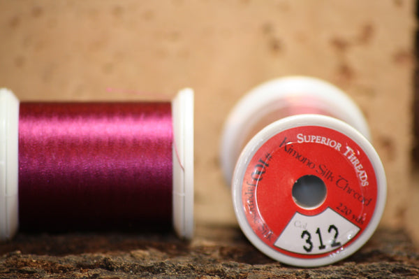 Kimono silk thread #312 Prickly Pear Purple - Proof Fly Fishing
