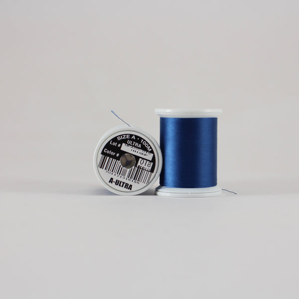Fuji Ultra Poly rod wrapping thread in Navy #018 (Size A 100m spool)