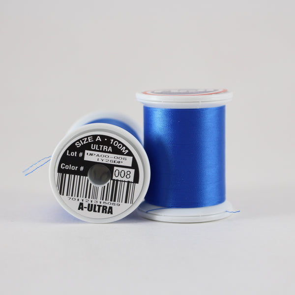 Fuji Ultra Poly rod wrapping thread in Dark Blue #008 (Size A 100m spool)