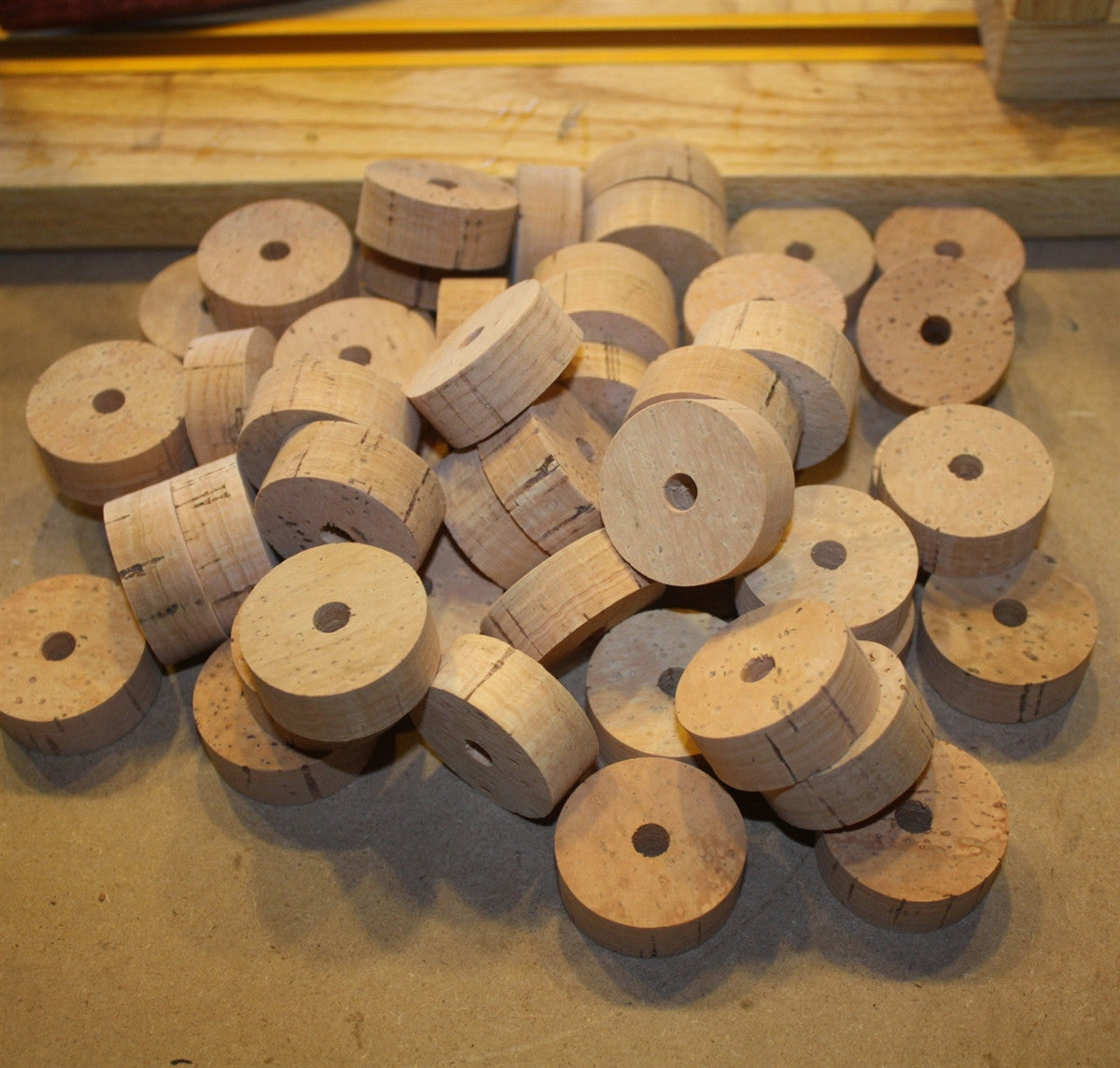 Flor Grade Cork Rings for rod building. These rings are graded as