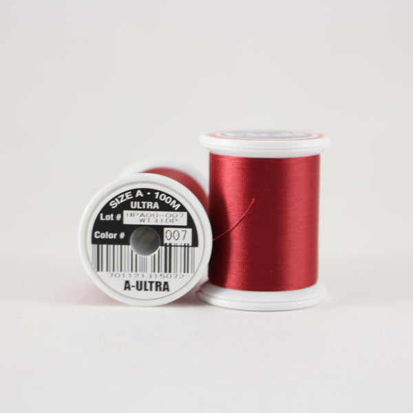 Fuji Ultra Poly rod wrapping thread in Garnet #007 (Size A 100m spool)