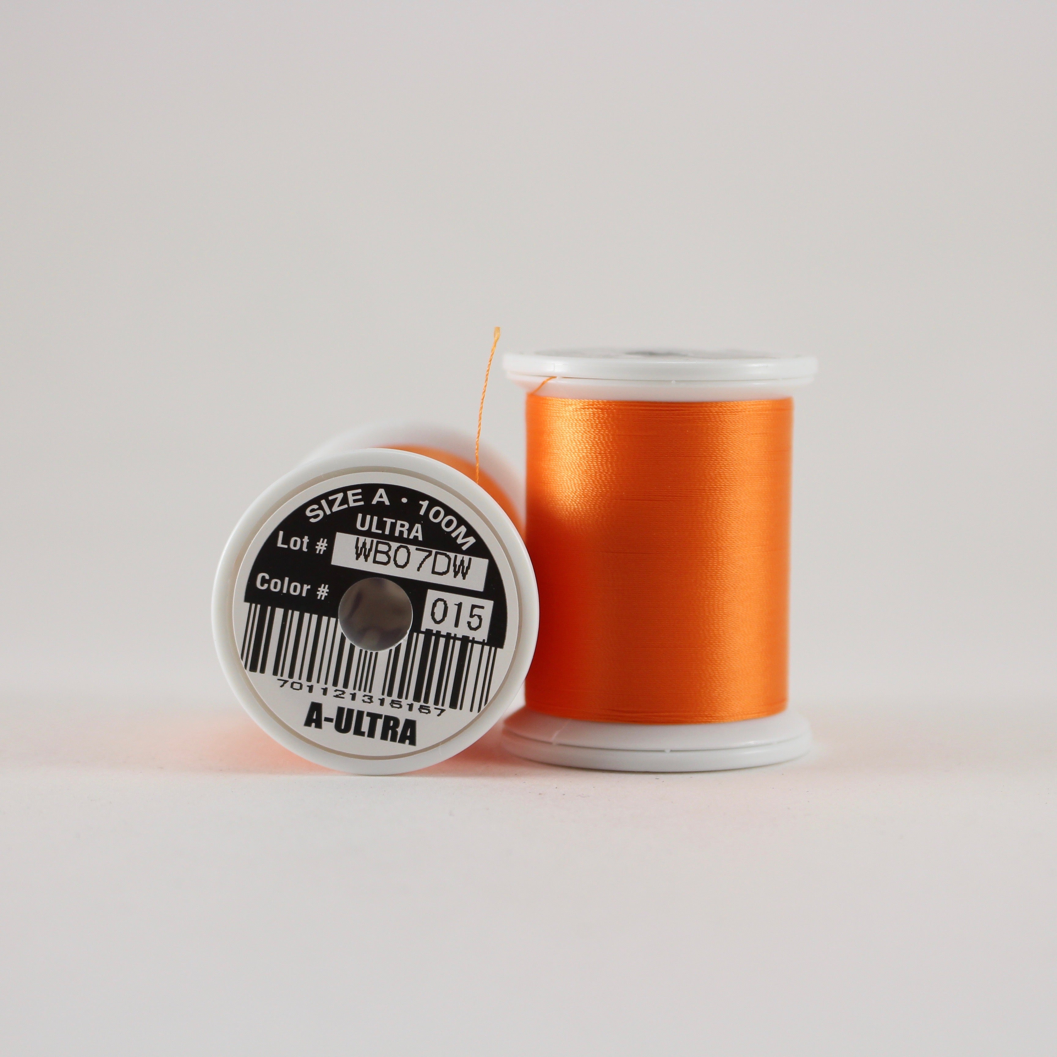 Fuji Ultra Poly rod wrapping thread in Orange #015 (Size A 100m