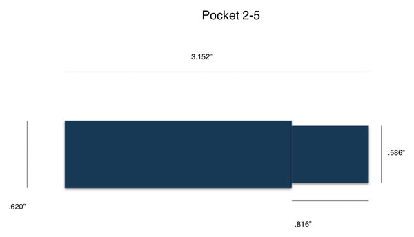 Pocket 2-5wt. down-locking reel seat hardware set - Proof Fly Fishing