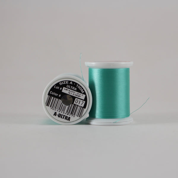 Fuji Ultra Poly rod wrapping thread in Teal #017 (Size A 100m spool)